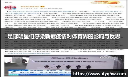 足球明星们感染新冠疫情对体育界的影响与反思
